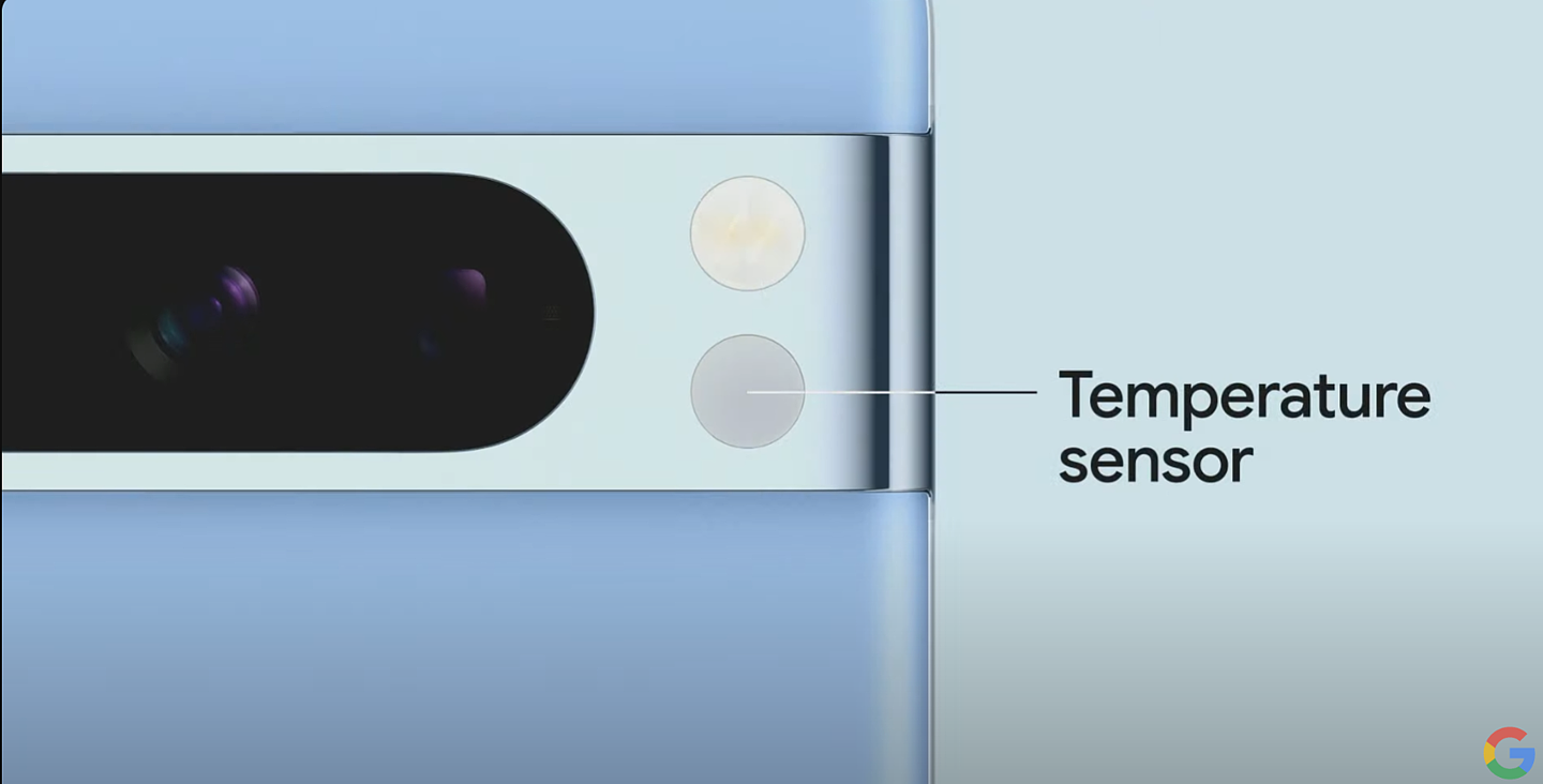 谷歌介绍 Pixel 8 Pro 手机内置温度传感器功能，号称“可快速测量体温及外界温度” - 1
