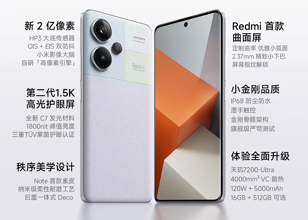 小米 Redmi Note13 系列机型全国销量破 320 万台，Pro 系列 512GB 降 100 元 - 3
