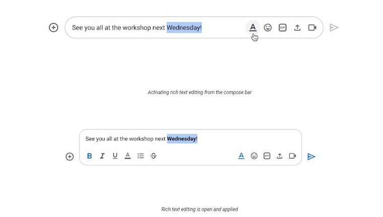 Google Workplace现在网页版Google Chat中提供更强大的编辑体验 - 2