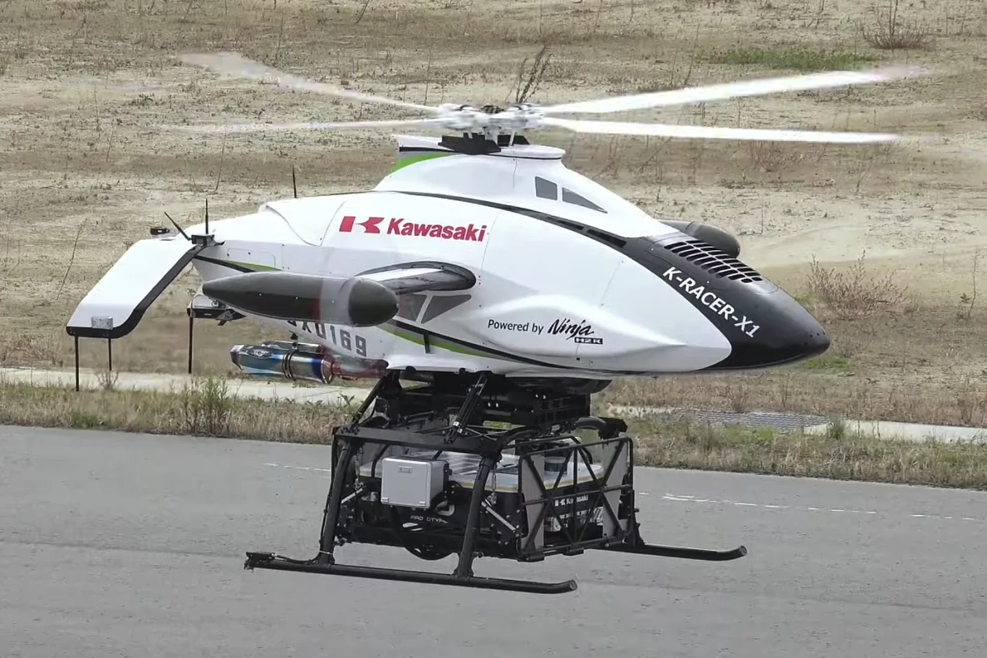 川崎测试货运无人机机器人K-Racer X1 - 1