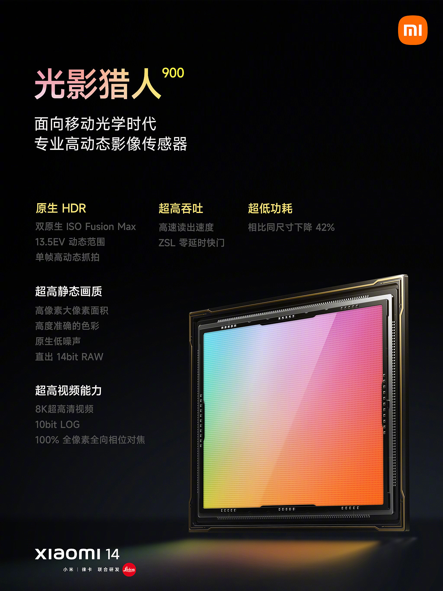 4999 元起，小米 14 Pro 手机正式发布：首发高通骁龙 8 Gen3 及龙晶玻璃 - 9