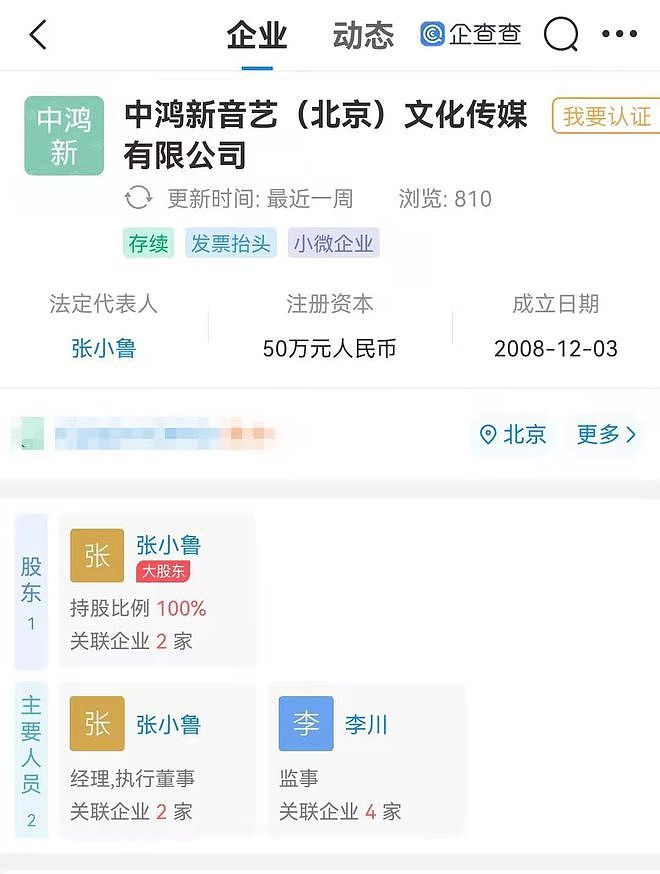 李云迪工作室持股人为其父母 注册地为中国香港 - 1