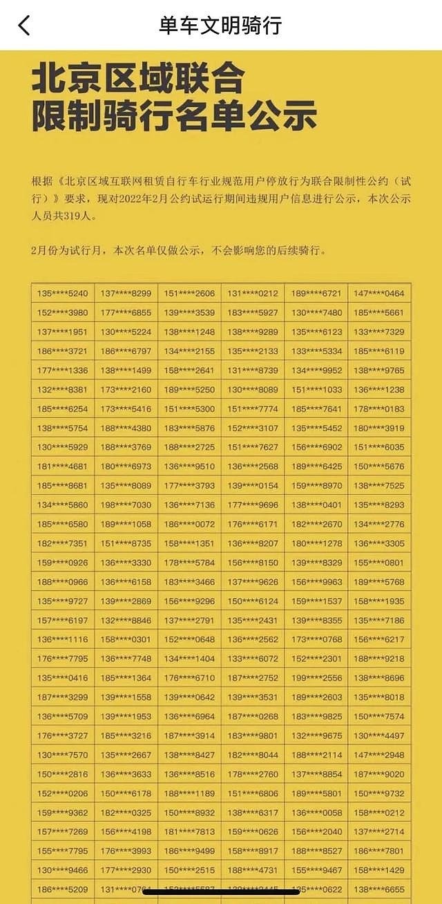 北京已有319人因违规停放共享单车被全行业“拉黑” - 1