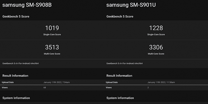 Galaxy S22系列仍有Exynos 2200/骁龙8 Gen 1两种处理器 - 2