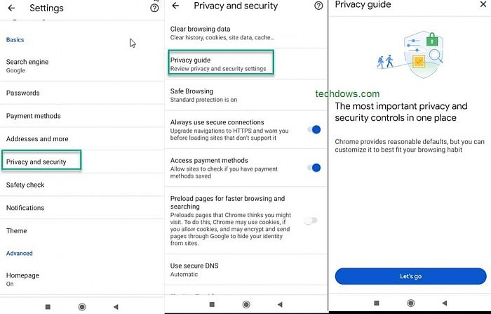 Android端Chrome新增Privacy Guide：允许用户审查隐私和安全设置 - 2