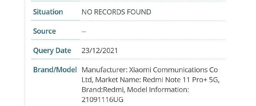 Redmi Note 11 Pro+ 通过 FCC 认证，即将在海外发布 - 3