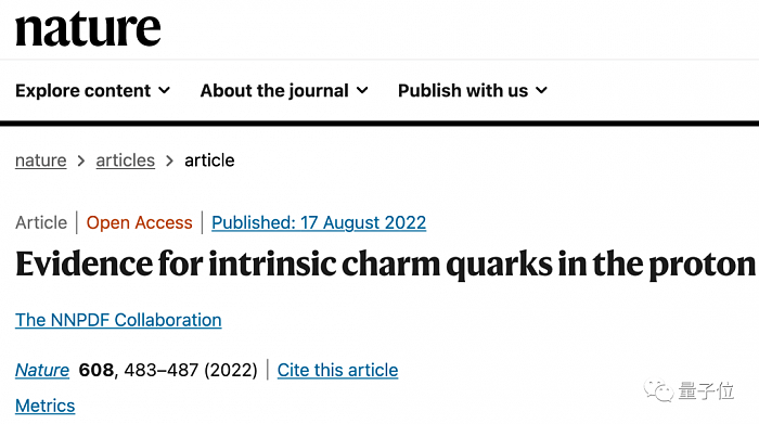 物理学家用AI改写教科书 质子中发现新的夸克，可能性高达99.7% - 2