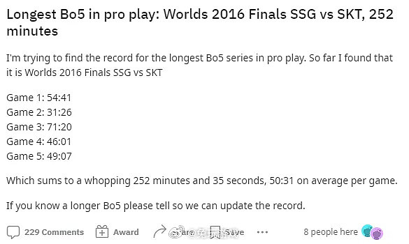LOL历史最长BO5是？SKT和SSG的S6决赛 场均小局50分钟！ - 2