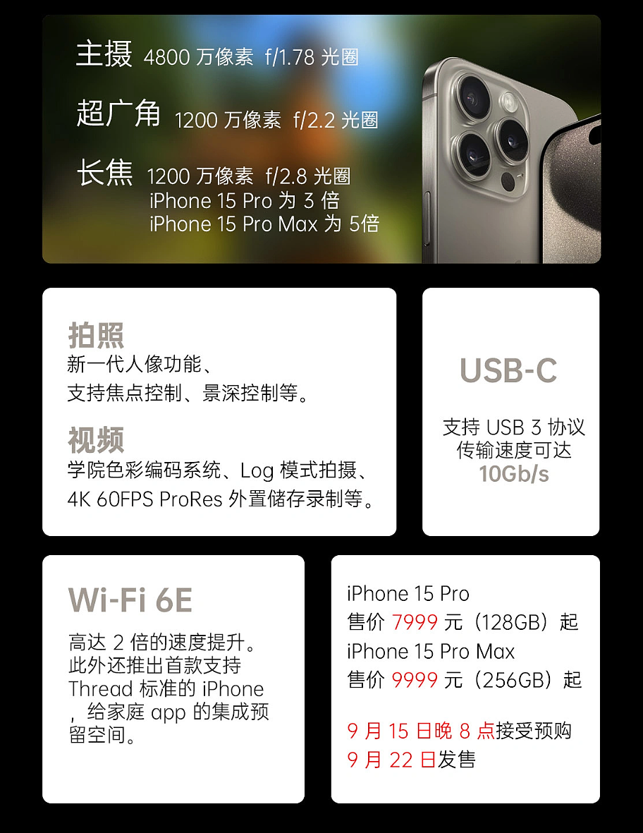 京东苹果 618 加码：iPhone 15 Pro 5999 元起、15 Pro Max 7799 元起新低 - 2