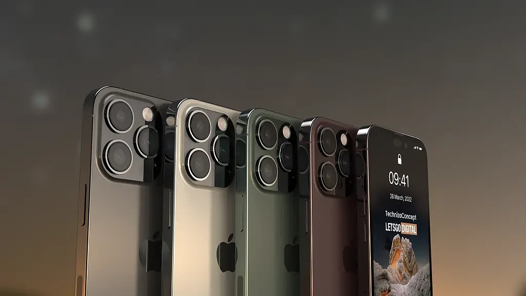 [视频]iPhone 14 Pro高清渲染：双打孔设计+A16 Bionic芯片 - 4