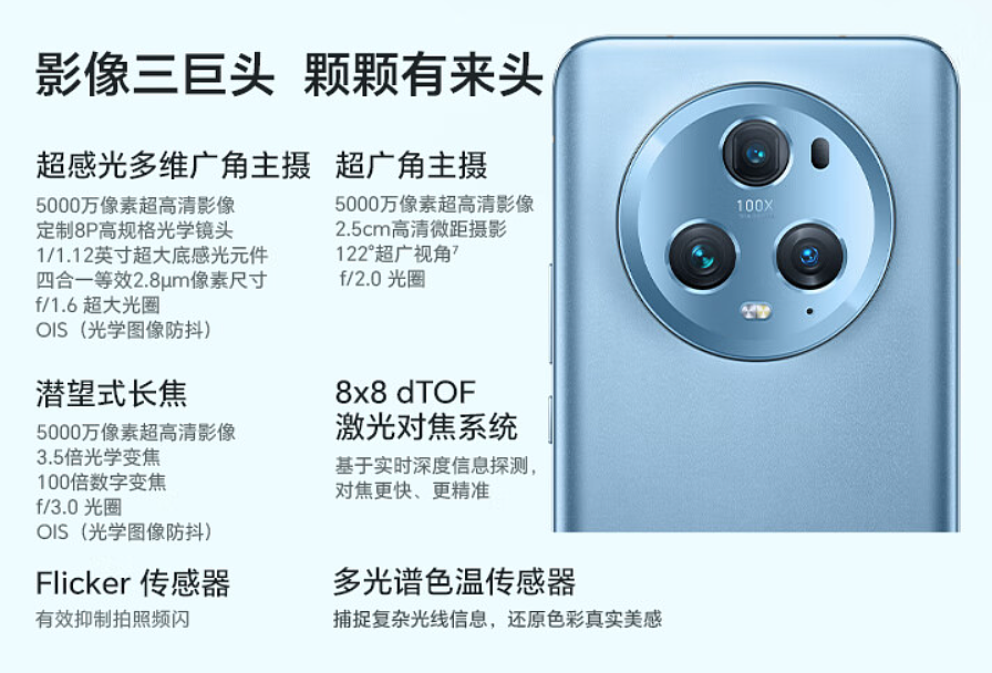 荣耀 Magic5 / Pro / 至臻版手机今天上午 10:08 正式开售：3999 元起，搭载骁龙 8 Gen 2 芯片 / 鹰眼相机 / 青海湖电池 - 3