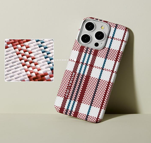 PITAKA 推出“红白蓝”艺术家联名款磁吸芳纶纤维手机壳：适用于 iPhone 15 系列，售 499 元 - 4