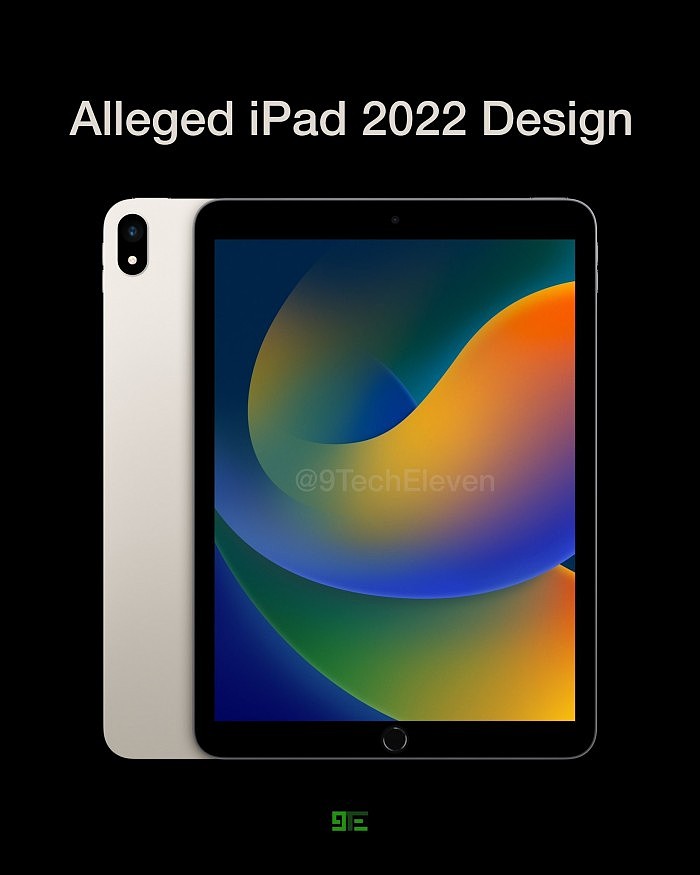 iPad 10外观效果图出炉：苹果最后的实体Home键 - 1