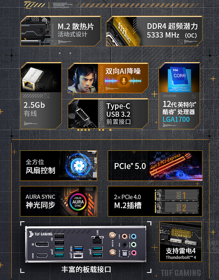 华硕发布四款 TUF GAMING B660 主板：999 元起，数字供电芯片 - 4