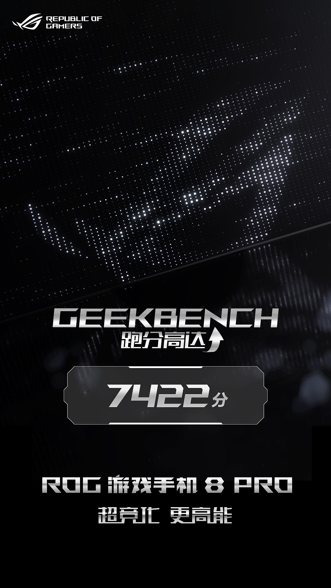 华硕 ROG 游戏手机 8 Pro 跑分公布：安兔兔超 235 万分，GeekBench 7422 分 - 2