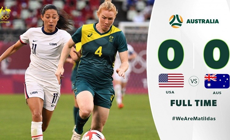 澳大利亚女足0-0战平美国女足，小组第三排名领先中国女足3分 - 1