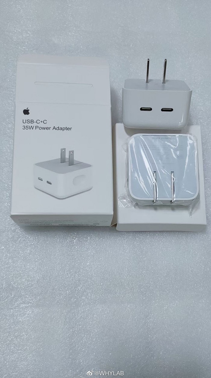 苹果35W双C口充电器曝光：分单充电头、带转接线套装两种版本 - 4