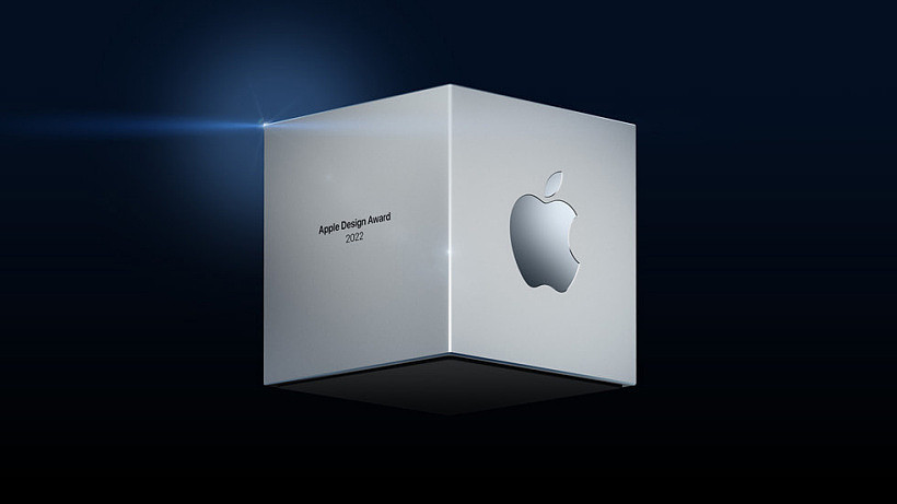 2022 Apple 设计大奖奖座。