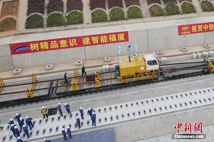中国首条跨海高铁福厦高铁开始铺轨 - 3