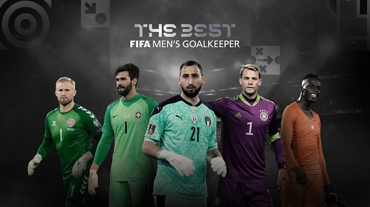 FIFA最佳门将候选：阿利森、多纳鲁马、门迪、诺伊尔、舒梅切尔 - 1
