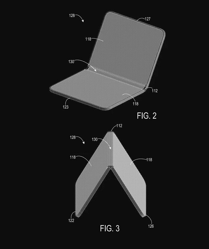 微软 Surface Duo 3 安卓折叠屏手机专利曝光：超越三星 Galaxy Z Fold 4 等单一折叠 - 1