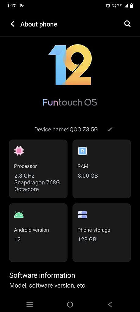 iQOO Z3 海外率先获推 Funtouch OS 12，基于 Android 12 开发 - 1