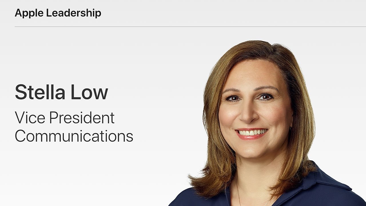 苹果公司将通信主管Stella Low纳入官网领导层网页 - 1
