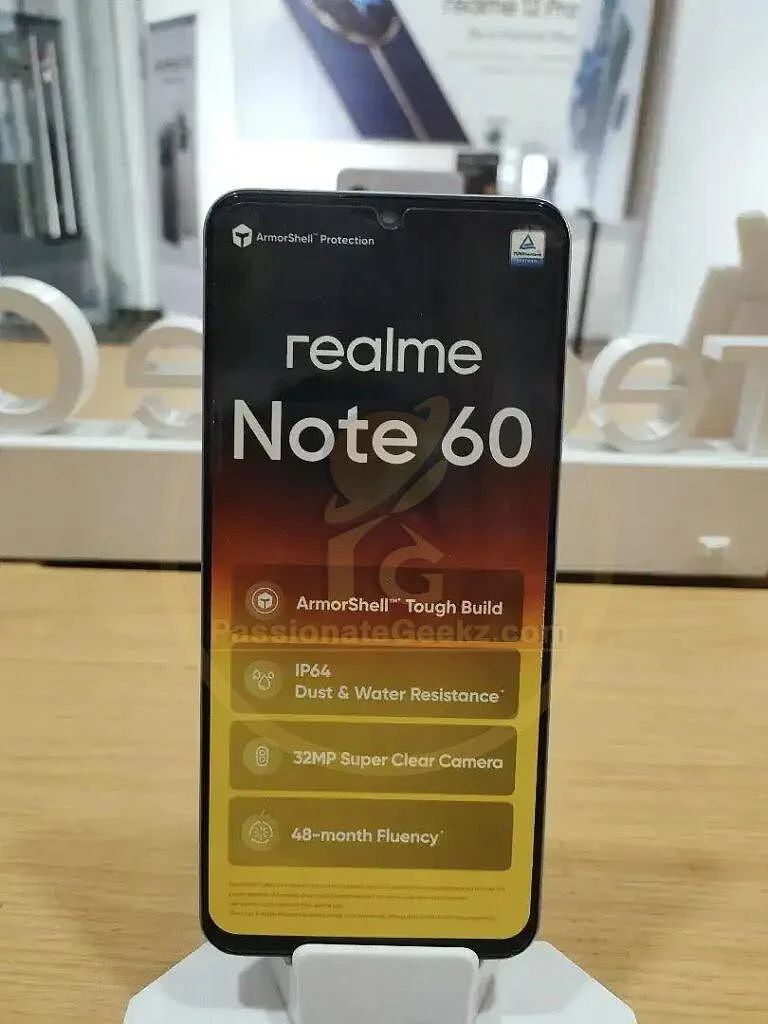 realme 真我 Note 60 手机曝光：展锐 T612 芯片、6.74 英寸 LCD 90Hz 屏幕、5000mAh 电池 - 3