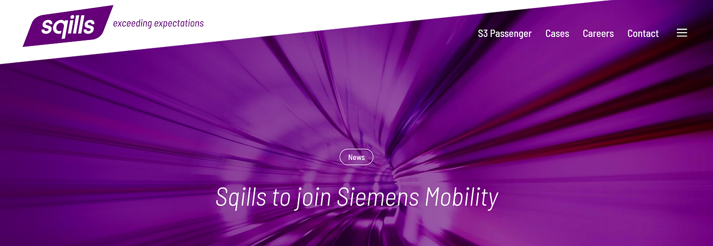 西门子将以6.5亿美元收购铁路软件公司Sqills - 1