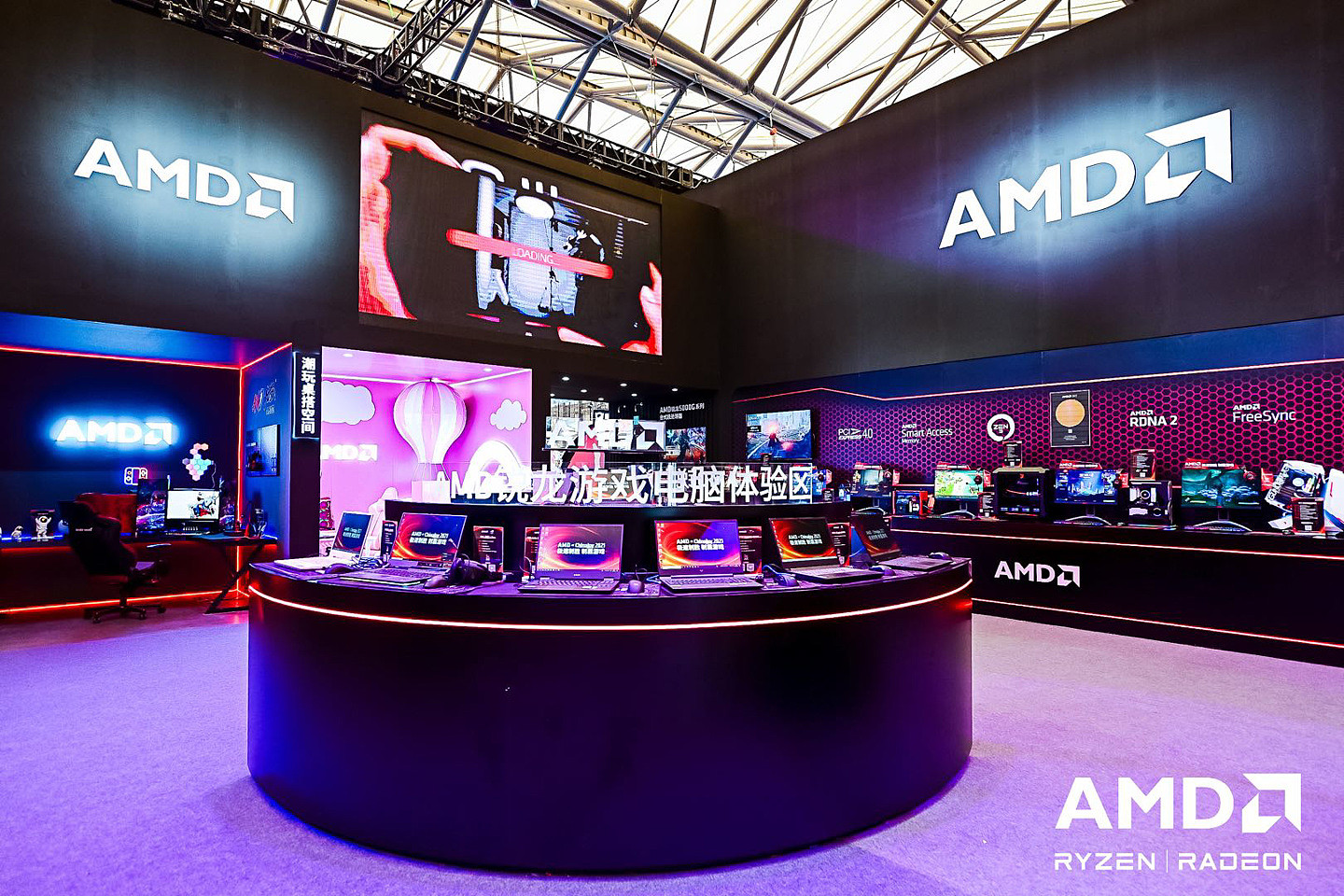 AMD Advantage 游戏本亮相 ChinaJoy 2021：包括暗影精灵 7、ROG 魔霸 5R、联想拯救者等 - 1