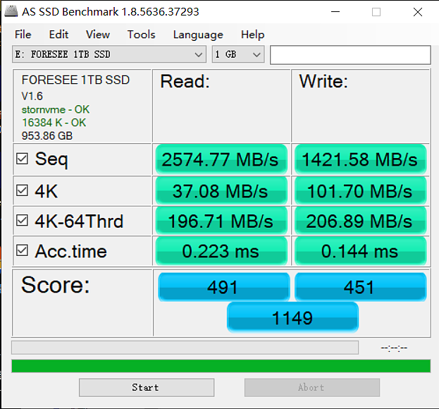 【IT之家评测室】江波龙 FORESEE XP1000 1TB SSD 体验：主流性能，超低发热 - 16