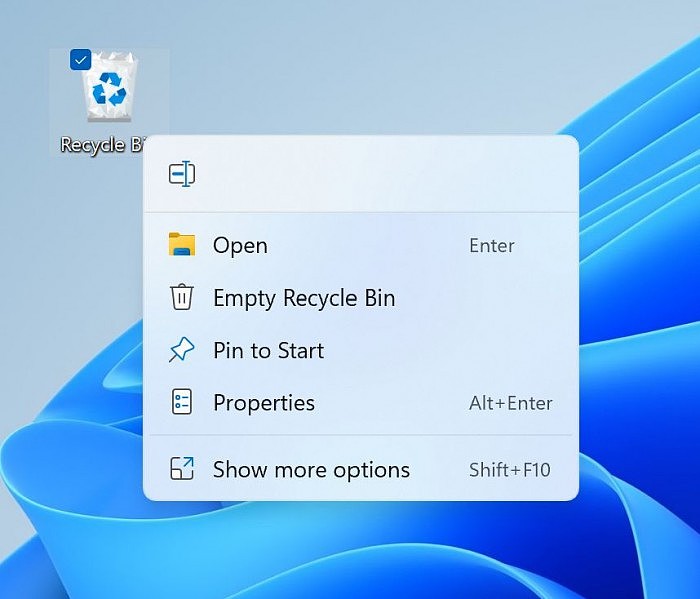 [图]Windows 11 Build 22454发布：现代化回收站右键菜单 - 2