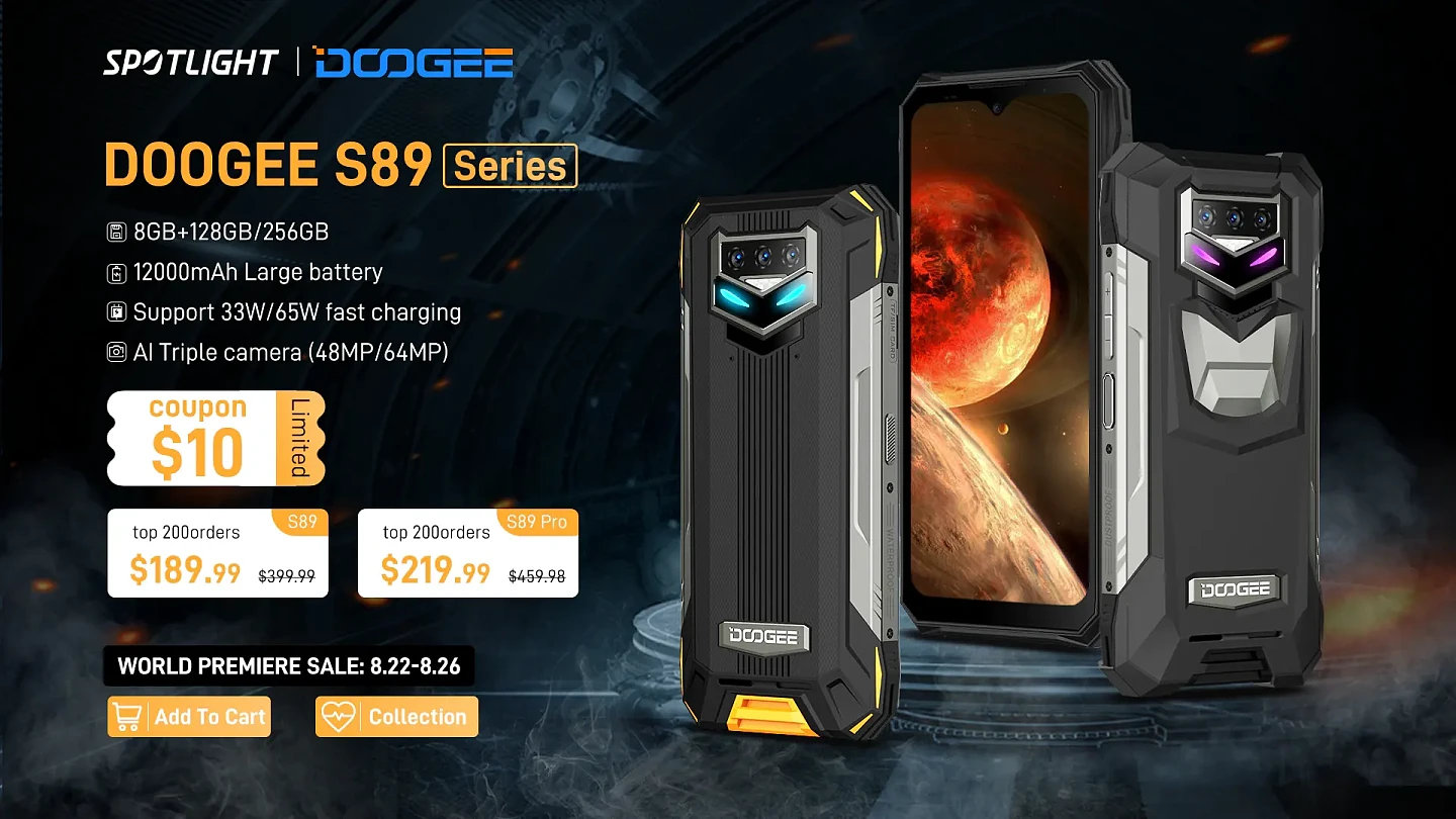道格推出S89坚固型手机：12000mAh电池+65W快充+RGB灯效 - 3