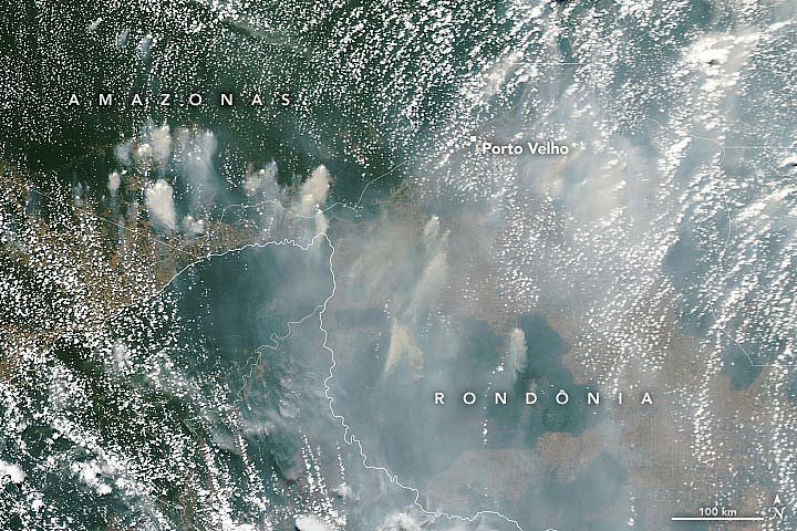 研究：亚马逊西部烟雾弥漫的天空主要是由森林砍伐引起的火灾产生 - 4