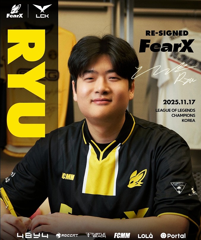 FearX官方：与教练Ryu续约至2025年 - 1