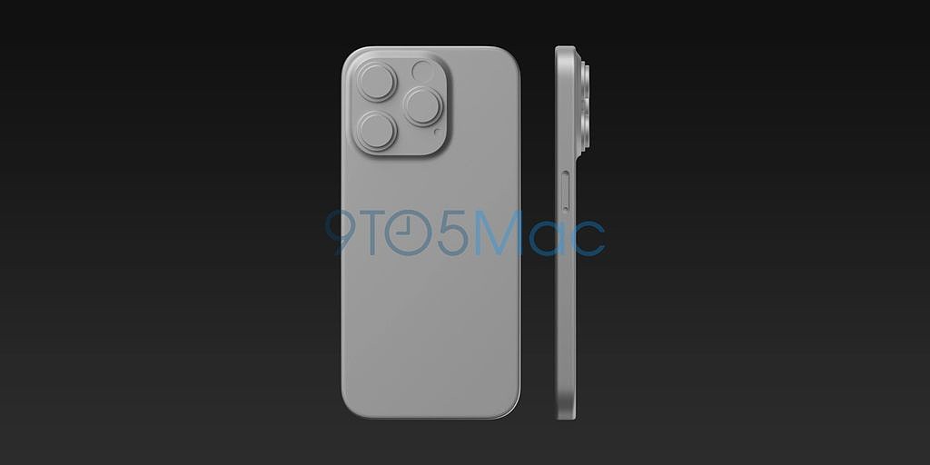 苹果 iPhone 15 Pro 渲染图曝光：改用 USB-C 端口、相机更凸起、边缘采用弧形设计 - 3