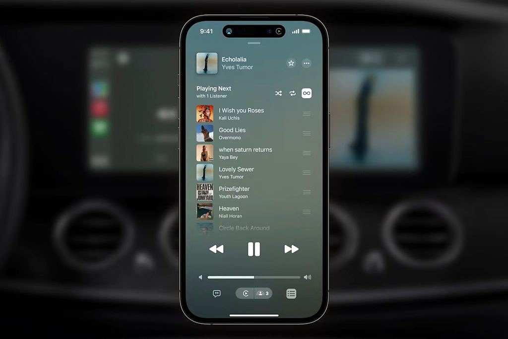 苹果 CarPlay 整合 SharePlay：乘客可共享和控制车内音乐 - 3