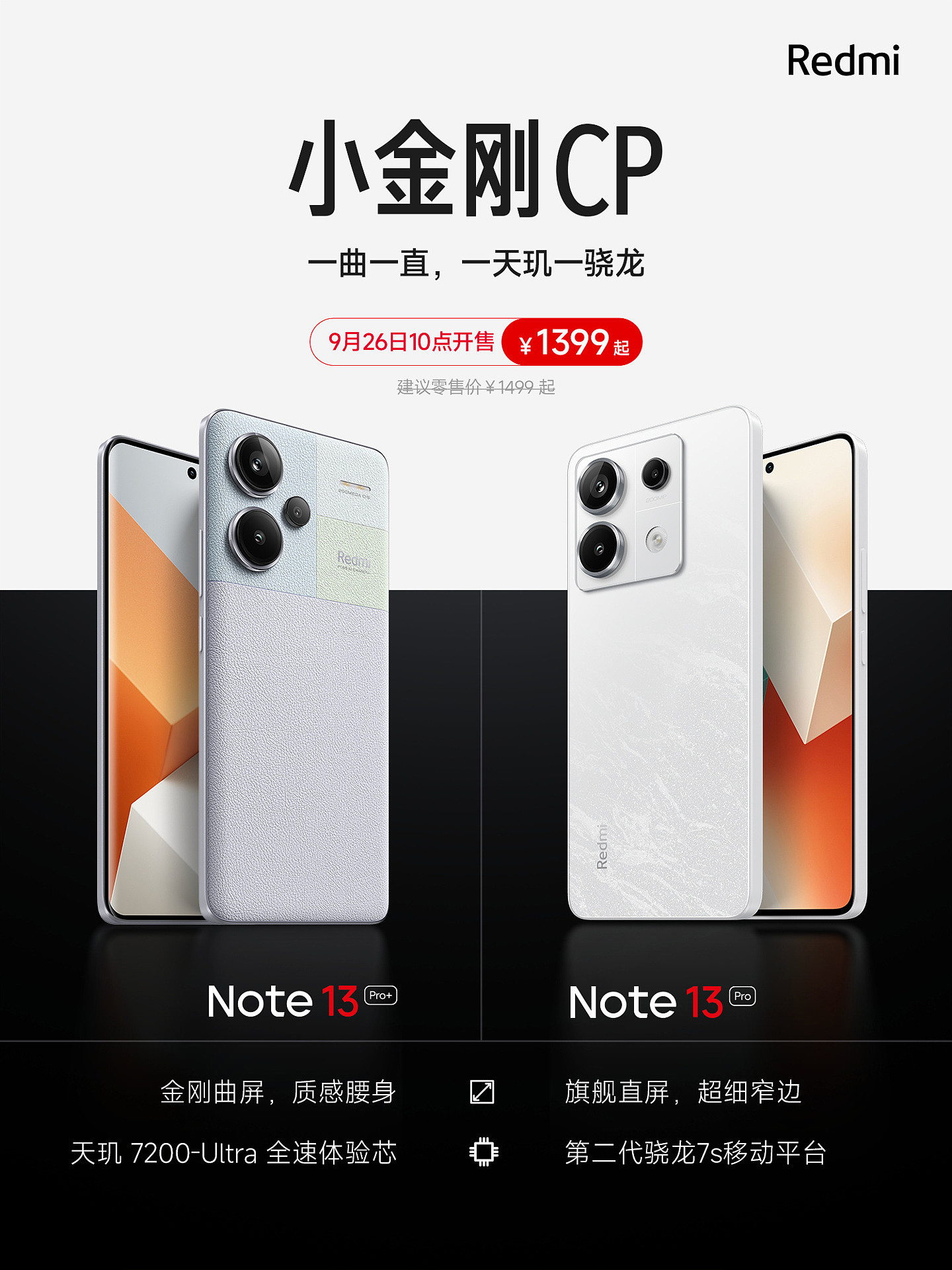小米 Redmi Note 13 Pro 系列手机今日开售，1399 元起 - 5