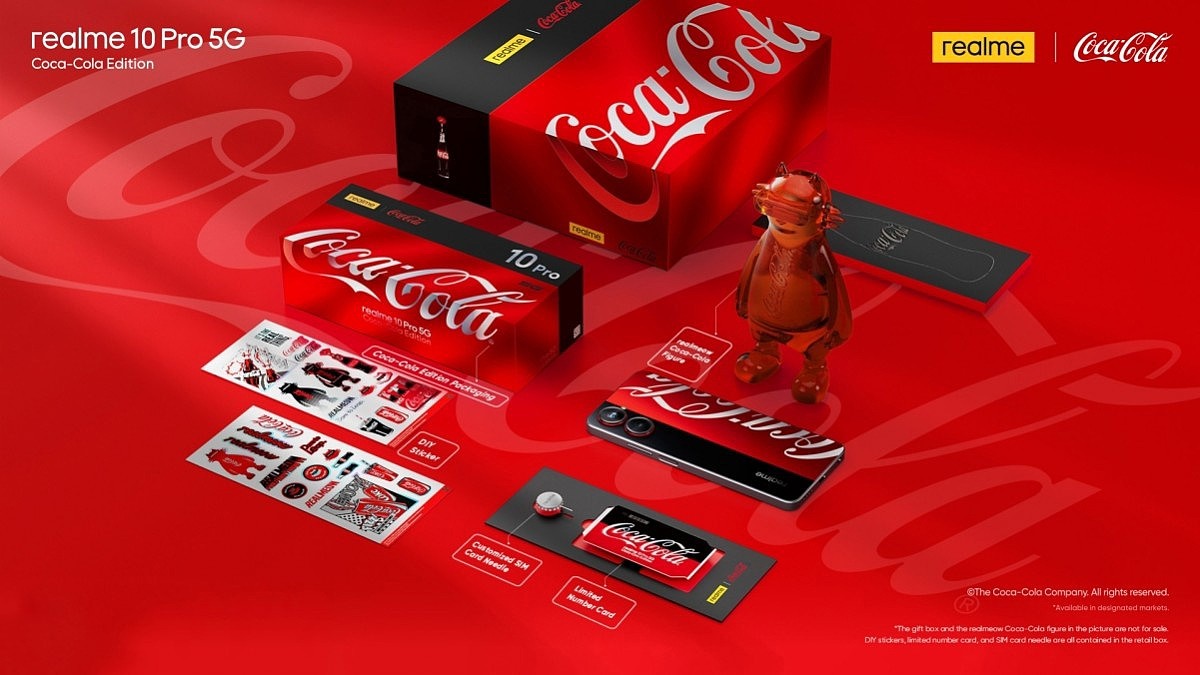 realme 10 Pro 可口可乐版正式发布：采用定制 UI / Coca-Cola 主题铃声，价值 525 罐可乐 - 1