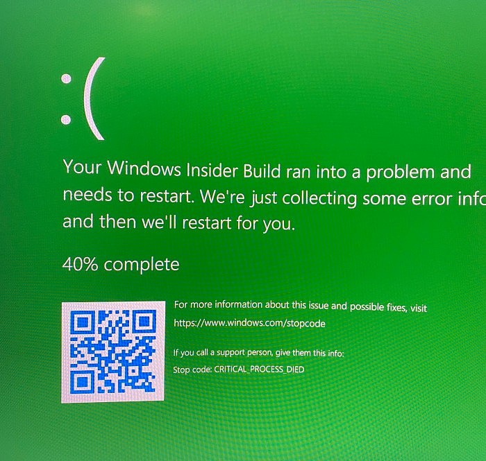 Windows 11蓝屏了：BSOD界面一点没变 - 1