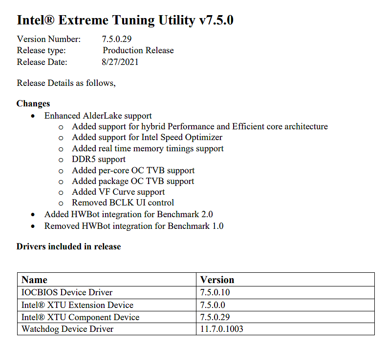 英特尔超频工具 XTU 7.5.0.29 版发布：支持 12 代酷睿/DDR5 内存，可调时序 - 2