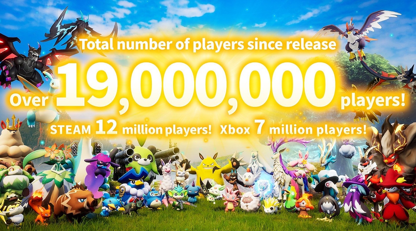 《幻兽帕鲁》官方：该作玩家规模已超过1900万！！ - 1