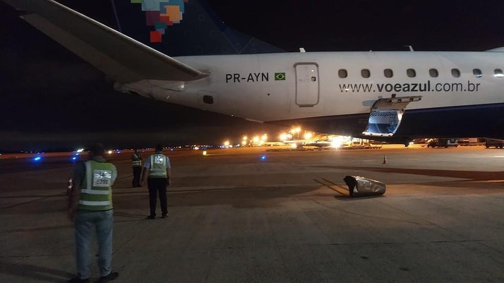 两架飞机在巴西一机场停机坪相撞 无人员伤亡 - 1