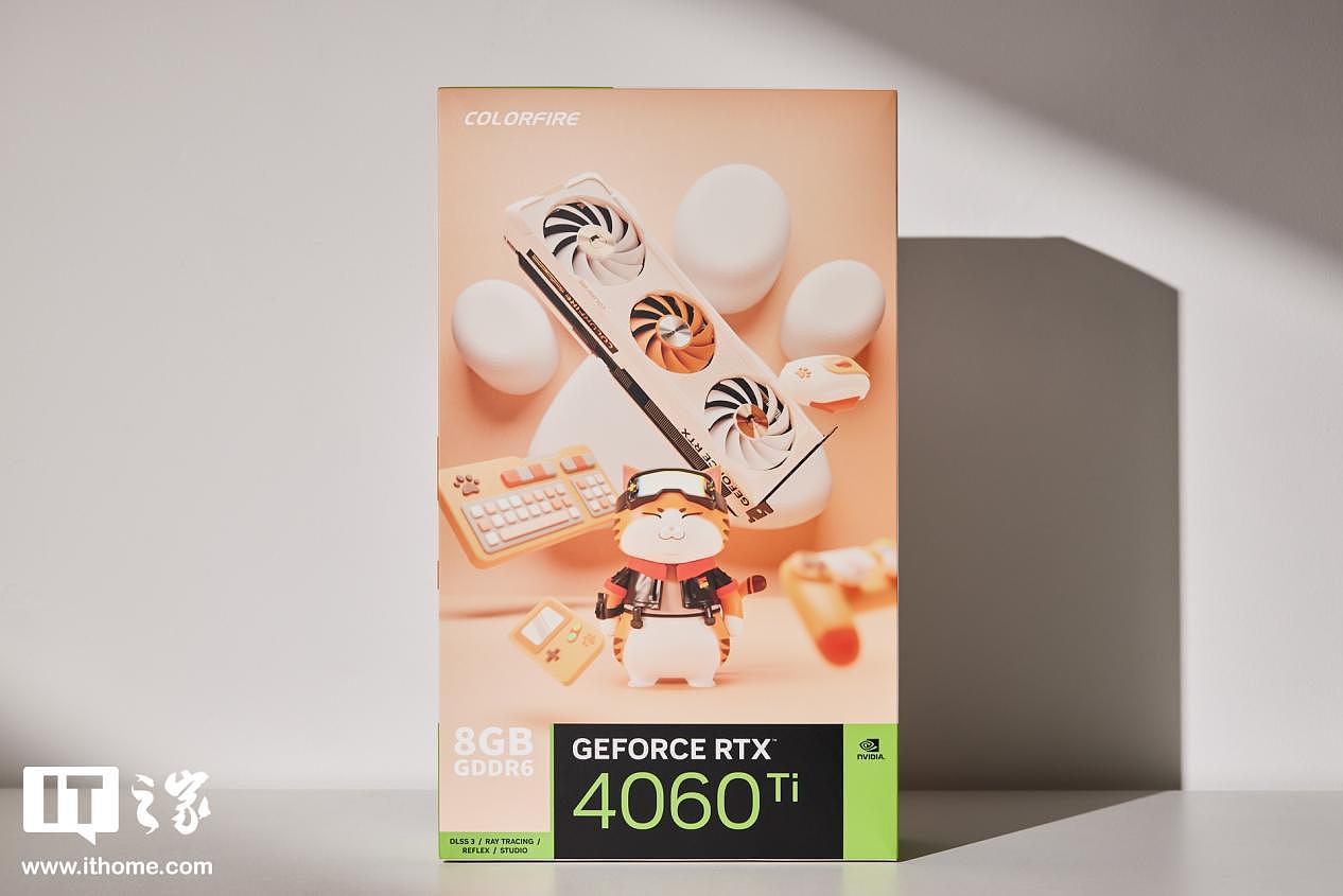 【IT之家评测室】COLORFIRE GeForce RTX 4060 Ti 橘影橙 8GB 评测：可爱又好用的猫猫卡 - 1