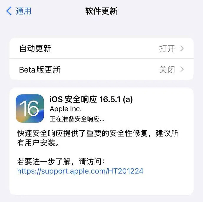 苹果向 iOS / iPadOS 16.5.1 和 macOS 13.4.1 发布安全响应更新 - 1
