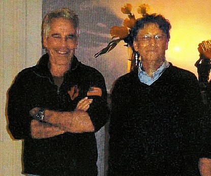 比尔·盖茨与爱泼斯坦于2011年在爱泼斯坦的豪宅合照