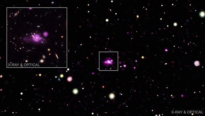 观测显示106亿光年之外星系当中的黑洞正在大快朵颐 - 2