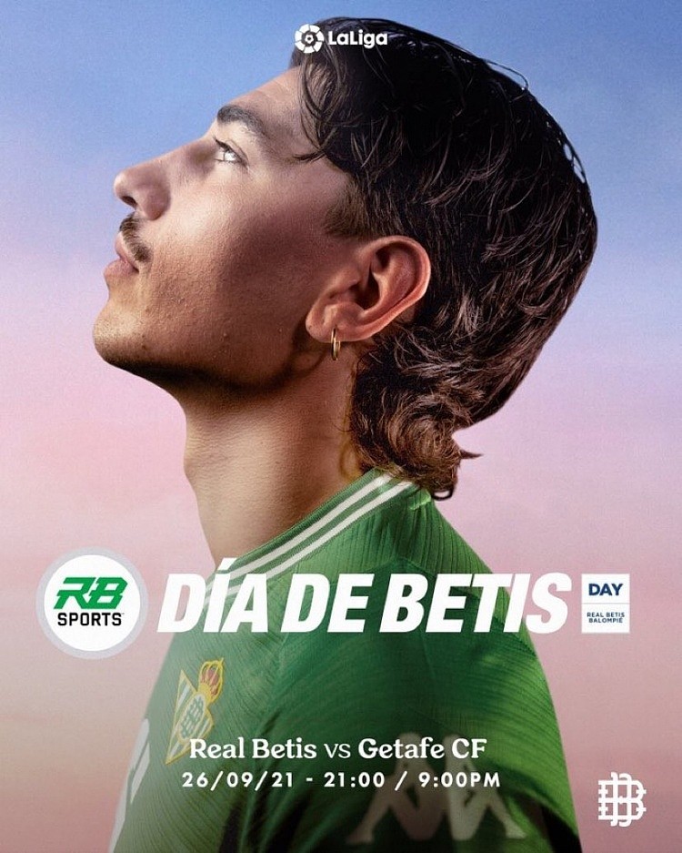 贝蒂斯赛前海报恶搞FIFA22封面，主人公由姆巴佩换成贝莱林