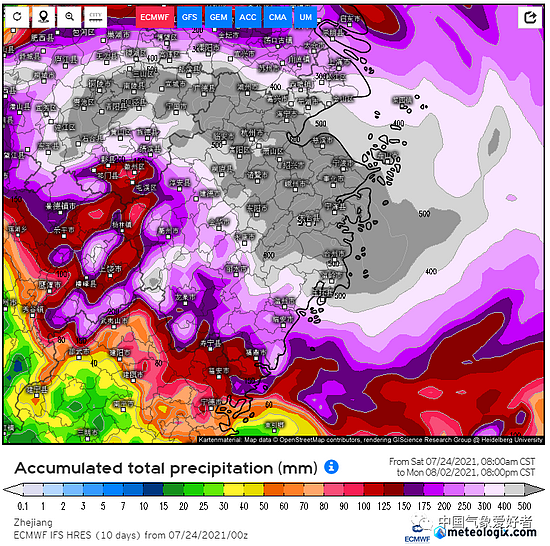 烟花略微北调后，杭州湾和上海将暴露在台风危险半圆下 - 7