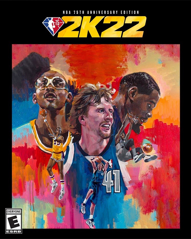NBA2K22官方封面：东契奇&天勾&司机&杜兰特&坎迪斯-帕克 - 2